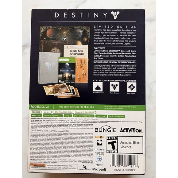 Destiny Limited Edition (Microsoft Xbox 360 2014) - Picture 2 of 15